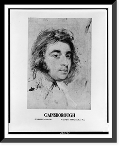 Gainsborough.by himself, circa 1755 ; A.E. Arnold. Pasadena, Calif, Vintage Print
