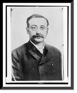 Victor Louis Berger, socialist, representative of Wisconsin, head-and-shoulders portrait, facing front, Antique Print