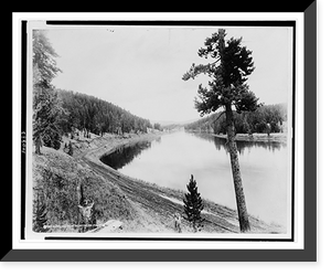Yellowstone River three miles from the Canyon Hotel, Yellowstone National Park, reached by the Northern Pacific Railway via Gardiner Gateway, Vintage Wall Art