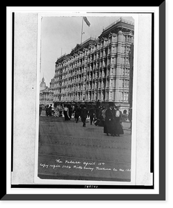Black & White Photo - The Palace, April 15th - Vintage Home Decor Print
