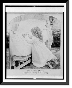 Historic Framed Print, The child's prayer,  17-7/8" x 21-7/8"
