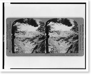 Vintage Building Photo - Grand Canyon, Arizona - Man hath no part