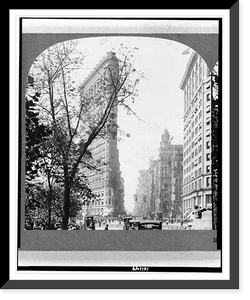 Historic Framed Print, The Flatiron Building, Fifth Avenue and Broadway, N.Y., U.S.A.,  17-7/8" x 21-7/8"