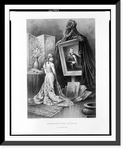 Draping the studio in memoriam.Lith. by Lindner, Eddy & Clauss, New York ; from the picture by Granville Perkins, Historic Reproduction