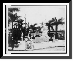 Historic Framed Print, An Havana street scene, Havana,  17-7/8" x 21-7/8"