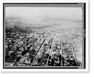 Historic Photo Print - Houston - Heart of from Little Frank's balloon