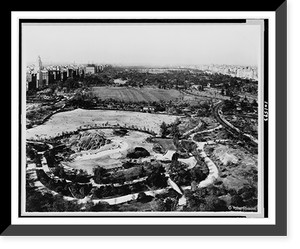 Central Park, New York City, bird's-eye view, Vintage Poster