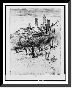 San Gimignano.Jo Pennell. Classic, Vintage Wall Art