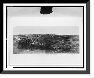 Panoramic view of the city. General view of the city, from the hill of Evil Counsel.McDonald, Sergt. R.E. photo, Historic Print