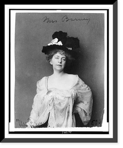 Alice Pike Barney, half-length portrait, facing front, Vintage Print