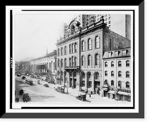 Historic Framed Print, Tammany Hall & 14th St. West,  17-7/8" x 21-7/8"