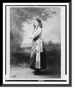 Historic Framed Print, [Maude Adams, actress, full-length portrait, facing left in costume(?)],  17-7/8" x 21-7/8"