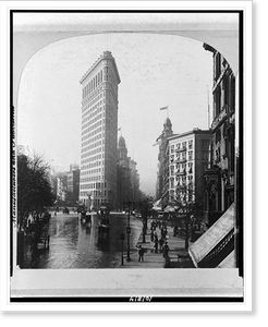 Vintage Building Photo - New York City - Flat Iron Building