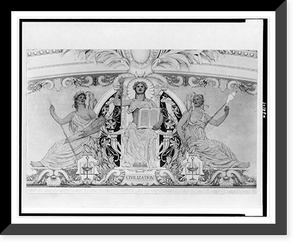 Mural Civilization, by George W. Maynard, in South Pavilion of the Jefferson Building, Library of Congress, Historic Reproduction