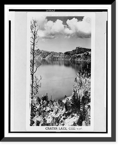 Historic Framed Print, Crater Lake, Ore.,  17-7/8" x 21-7/8"