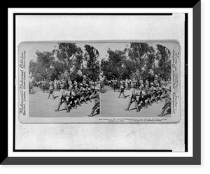 Lord Roberts (to left) and Lord Kitchener (white horse) reviewing the troops entering Kroonstadt sic, S. Africa, Historic Print