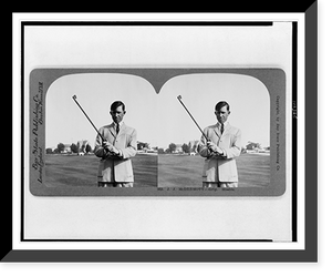 Historic Framed Print, J. J. McDermott. grip. Mashie,  17-7/8" x 21-7/8"