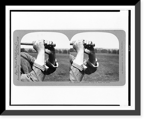 Historic Framed Print, Harry Vardon. grip at finish of drive,  17-7/8" x 21-7/8"