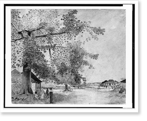 Vintage Americana Print - Taverns & Saloons - Old harbour market