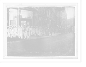 Crowd at Union Sq. and 15th St., anarchist riot, New York Classic, Antique Poster