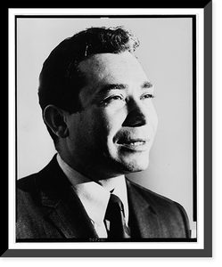 Historic Framed Print, [Herman Badillo, congressman, 21st District, New York, head-and-shoulders portrait, facing right],  17-7/8" x 21-7/8"