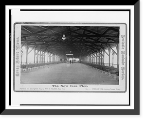 Historic Architecture - The New Iron Pier - Vintage Home Decor Print