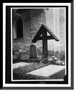 Historic Framed Print, &Uuml;berf&uuml;hrung Carin G&ouml;ring nach Carinhall. Friedhof Lov&ouml; in Schweden,  17-7/8" x 21-7/8"