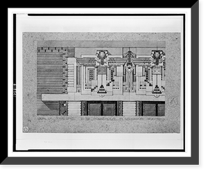House (Bogk House") for Frederick C. Bogk, 2420 North Terrace Avenue, Milwaukee, Wisconsin. Stone lintel", Antique Poster