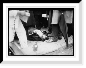 Historic Framed Print, Ignatz Hildebrandt, dead, Union Square, anarchist riot, New York,  17-7/8" x 21-7/8"