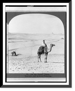 Historic Framed Print, On the desert, Egypt,  17-7/8" x 21-7/8"