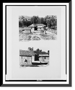 Tool house, chicken house House from the rear. Classic, Vintage Print