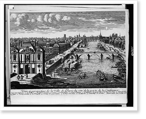 Vintage Photo Print - Veüe et perspective de la Ville de Paris du côté