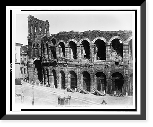 Historic Framed Print, Verona. Roman amphitheatre, A.D. 81 - 2,  17-7/8" x 21-7/8"