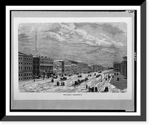 Historic Framed Print, Nevskoi Prospect,  17-7/8" x 21-7/8"