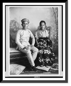 Dato Mandi & wife, Zamboanga, P.I.Datto Mandi & wife, Zamboanga, P.I, Antique Poster