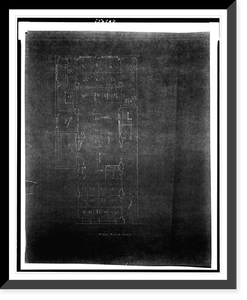 Two office buildings for B.F. Saul (15th Street, N.W., Washington, D.C.) First floor. Plan Classic, Vintage Poster