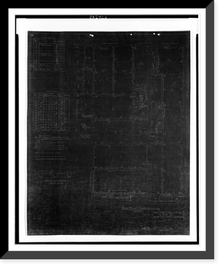 Historic Framed Print, [Two office buildings for B.F. Saul (15th Street, N.W., Washington, D.C.) First floor. Plan].George N. Ray, Architect. - 3,  17-7/8" x 21-7/8"