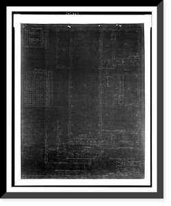 Historic Framed Print, [Two office buildings for B.F. Saul (15th Street, N.W., Washington, D.C.). Typical floor. Plan].George N. Ray, Architect.,  17-7/8" x 21-7/8"