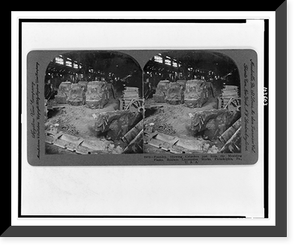 Foundry, showing cylinders just from the moulding flasks, Baldwin Locomotive Works, Philadelphia, Pa., U.S.A, Antique Wall Art