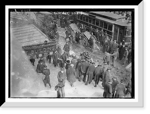 Historic Framed Print, Blow-out 23rd. St.,  17-7/8" x 21-7/8"