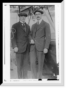 Historic Framed Print, Lt. Porte and Glenn Curtiss,  17-7/8" x 21-7/8"