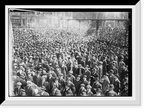 Historic Framed Print, I.W.W. Meeting .  Union Sq., 4/11/14 - 2,  17-7/8" x 21-7/8"