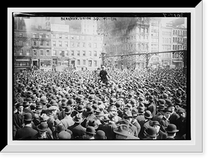 Historic Framed Print, Berkman, Union Sq., 4/11/14 .  I.W.W.,  17-7/8" x 21-7/8"