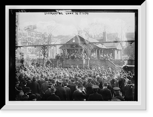 Historic Framed Print, Suffragettes, Union Sq., May 2, 1914,  17-7/8" x 21-7/8"