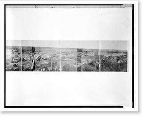 Vintage Americana Print - Cincinnati - Photographic view of Covington