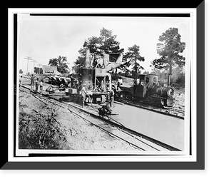 Construction of portion of national highway from Durham toward Raleigh, North Carolina, by Robert G. Lassiter & Co., of Oxford, N.C, Historic Reproduction