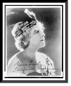 Adelaide Herrmann, head-and-shoulders portrait, facing right Classic, Historic Reproduction