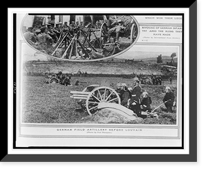 German field artillery before Louvain.photo by Paul Thompson, Vintage Poster
