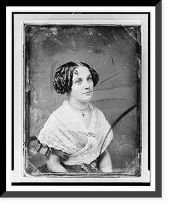 Unidentified woman, about 25 years of age, half-length portrait, three-quarters to right, wearing white lace shawl Classic, Vintage Poster