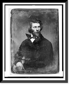 Historic Framed Print, [Unidentified man, possibly Asher Brown Durand, half-length portrait, slightly to the left, head three-quarters to the right, with beard] - 3,  17-7/8" x 21-7/8"